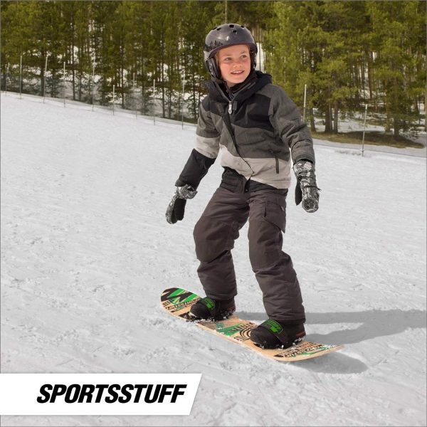بورد اسکی Sportsstuff Snow Ryder Hardwood Snowboard with Velcro Bindings, Mulitple - تصویر 8