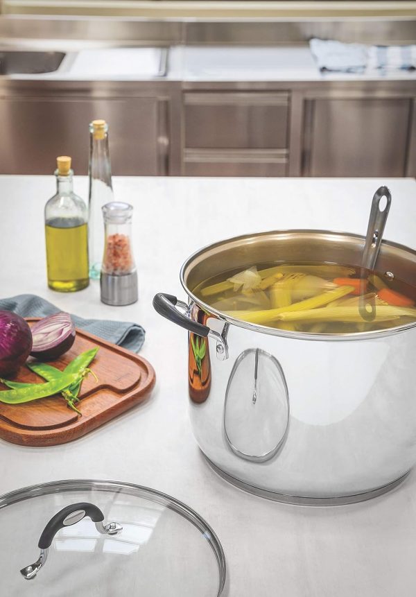 قابلمه Tramontina Stock Pot 30cm | High capacity Starflon, Pots & Pans Set, coated aluminium, kitchen cookware sets nonstick - تصویر 8