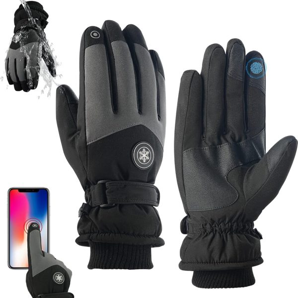 دستکش Waterproof Thermal Gloves For Women, NAWOKEENY Winter Warm Gloves, Windproof Touch Screen Gloves with Cushioned Palms, Suitable for Cycling, Running, Climbing, Hiking Outdoor Sports