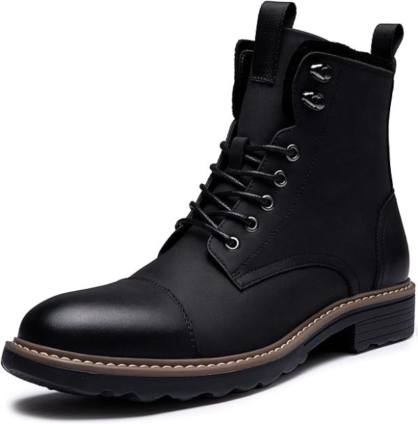 بوت Vostey Mens Boots Motorcycle Casual Boots For Men Waterproof Chukka Boots Mens