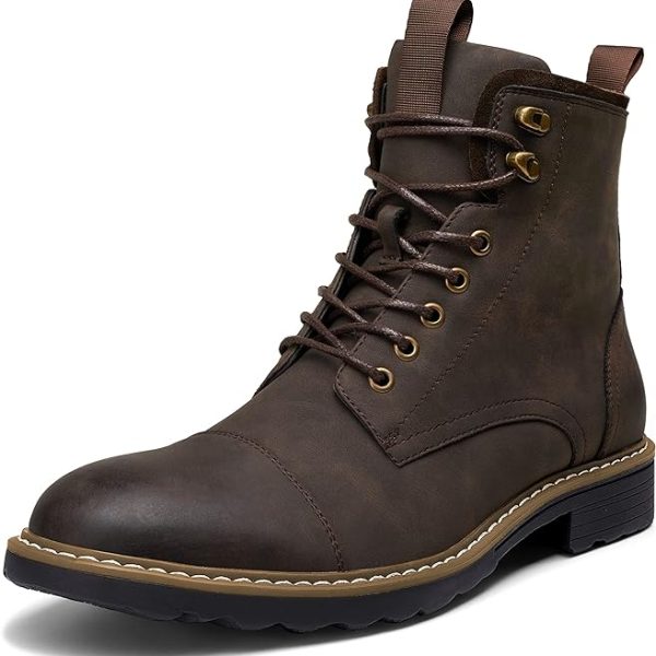 بوت Vostey Mens Boots Motorcycle Casual Boots For Men Waterproof Chukka Boots Mens