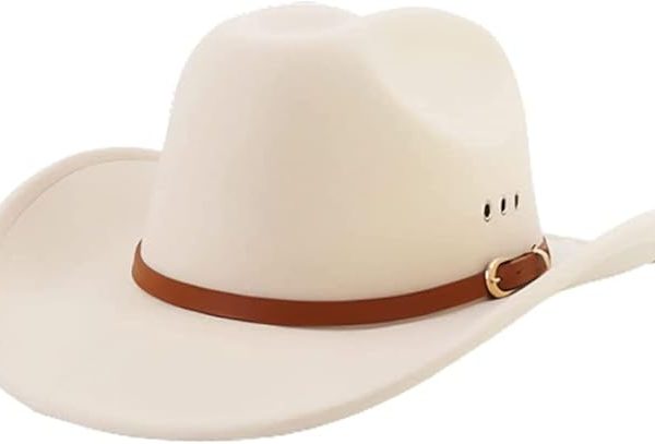 کلاه Men and women western-style cap wide brim outdoor cap cowboy female cowboy hat with buckle with the hat