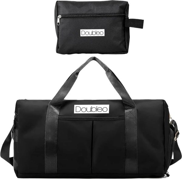کیف ورزشی Gym Bag with Toiletry Hanging Bag and Shoes Compartment - Tear and Water Resistant Travel Duffel Bags for Men for Women - Large Capacity Multi-Pocket Sports Duffel Bag - Suitable for Outdoor