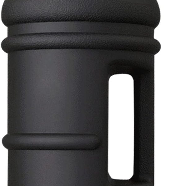 قمقمه Wesoke 2.2L Half Gallon Water Bottle, 74oz Black Water Jug with Handle, 2.2 Liter Large Water Bottle Tritan Plastic Big Sports Jug, BPA Free Reusable Leak Proof Gym Drink Container