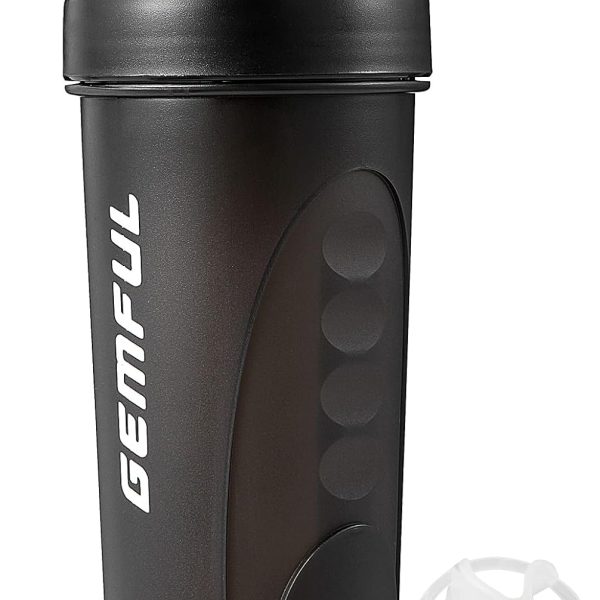 قمقمه Shaker Bottle for Protein Mixes BPA-Free Leak Proof Water Blender Cup 700ml Gym