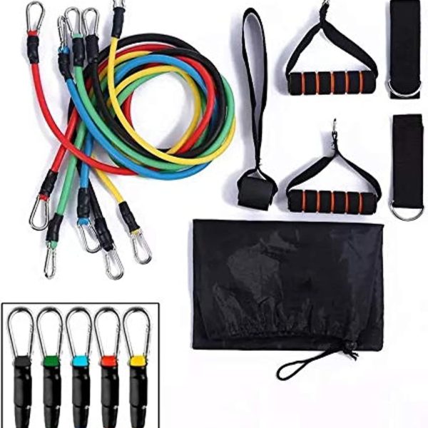کش ورزشی Resistance Bands Set for Workout - 11 Pieces
