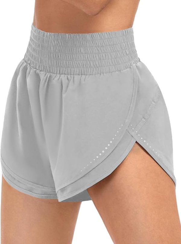 شلوارک زنانه ورزشی BMJL Women's Workout Shorts Booty Gym Elastic Running Shorts Breathable Waistband Athletic Short Pants