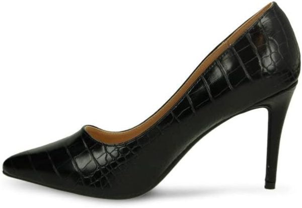 کفش Dejavu Comfortable Leather Heels Drees Shoe womens Mule - تصویر 6