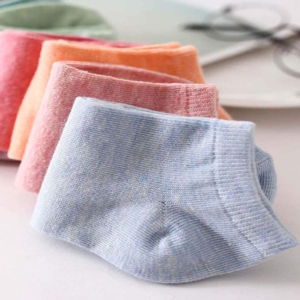 جوراب KASTWAVE 10 Pairs Of Solid Color Socks, Environmentally Friendly Casual Low Ankle Socks For Men And Women - 38 - تصویر 7