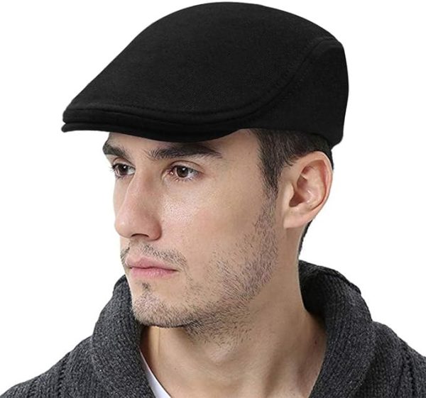 کلاه Aowin Newsboy Hats Men's Cotton Flat Cap Beret Hat Flat Ivy Gatsby Hat Driving Cabbie Hunting Hat Cap Baseball Cap Winter Warm Vintage Beret Cap Irish Hat Classic Newsboy Cap for Men Boys - تصویر 6