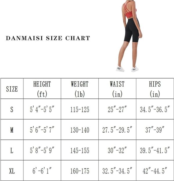 شلوارک زنانه ورزشی Women's 7" High Waist workout Shorts Yoga Running Athletic biker Gym Casual Shorts With Quick Dry for Summmer - تصویر 4