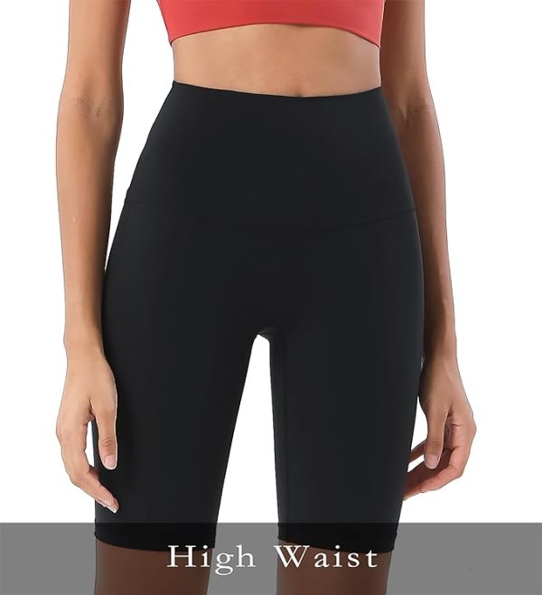 شلوارک زنانه ورزشی Women's 7" High Waist workout Shorts Yoga Running Athletic biker Gym Casual Shorts With Quick Dry for Summmer - تصویر 7