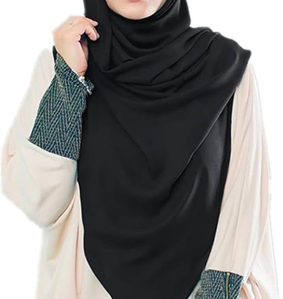 شال و روسریMOWEN Bubble Chiffon Scarf with Underscarf Cap for Women Hijab Muslim Lightweight 70 x 180 cm