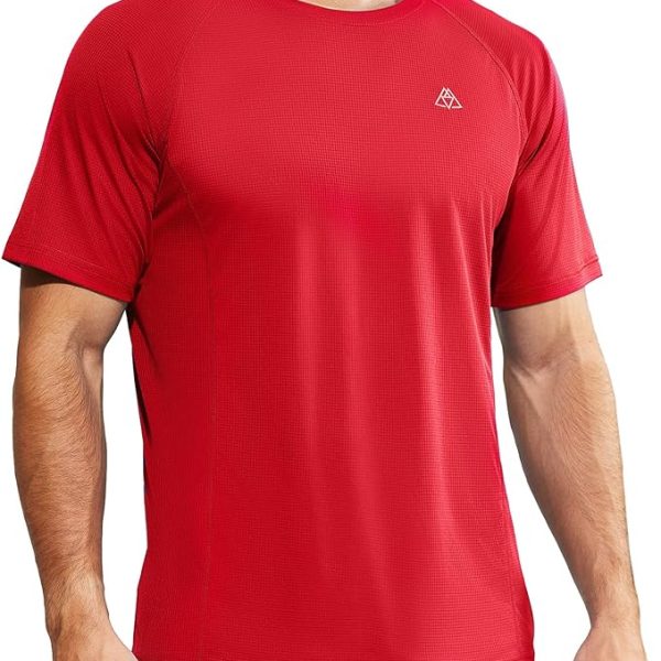 تی شرت ورزشی مردانه  Haimont Men's Athletic Short Sleeve T Shirts Moisture Wicking Breathable Running Workout Gym Active Tee, Crew Neck