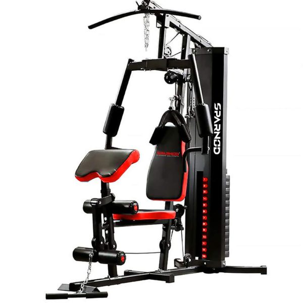 وسایل باشگاه خانگی  Sparnod Fitness SHG-10000 Multifunctional Heavy-Duty Steel Frame Home Gym Station (Free Installation Service)