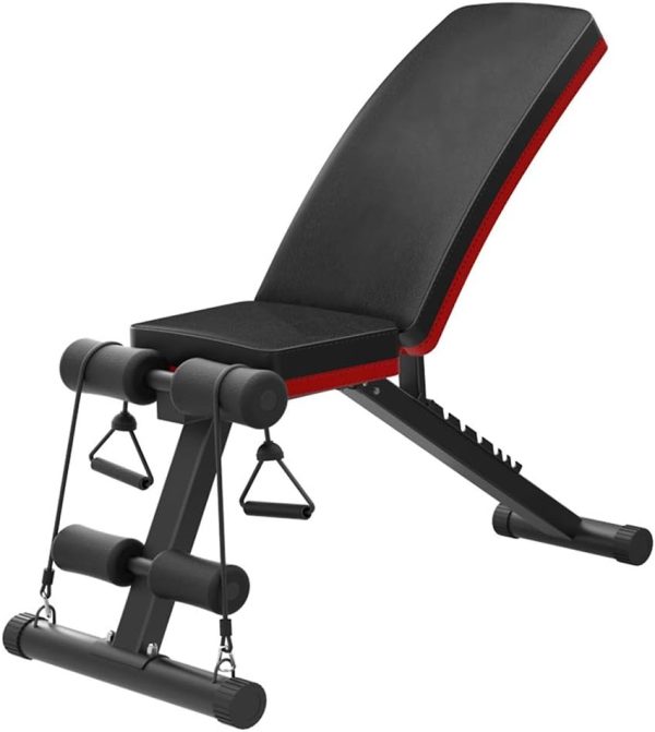 وسایل باشگاه خانگی  COOLBABY Adjustable Benches Dumbbell Bench Gym Supine Board Fitness Club Equipment Home Abdominal Multi-Function Press Double Folding Chair Weight Strength Training