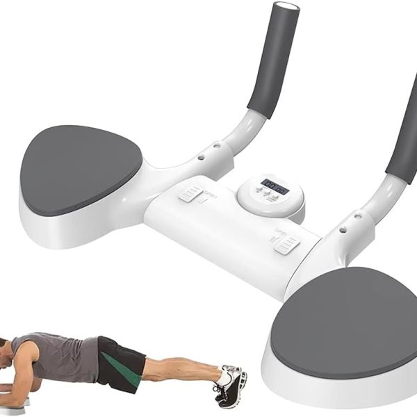 وسایل باشگاه خانگی  Plank Trainer Board Core Trainer with Timer Push Up Exerciser Flat Support Trainer Stable Muscle Abdominal Trainer Portable Home Gym Office Fitness Strength Training Equipment for Chest Waist Abdomen