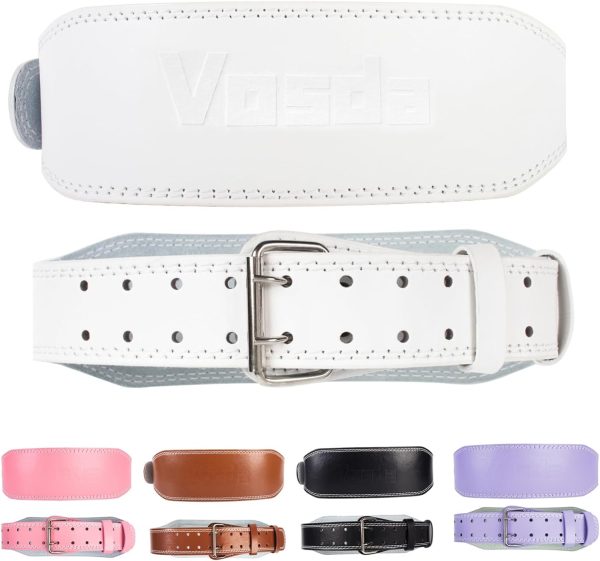 کمربند ورزشی Weight Lifting Belt for Bodybuilding, Powerlifting, Cross Training Dip Lifting Belt - 4 Inch Wide Weightlifting with Metal Buckle - Adjustable Olympic Lifting Deadlift Training Belt