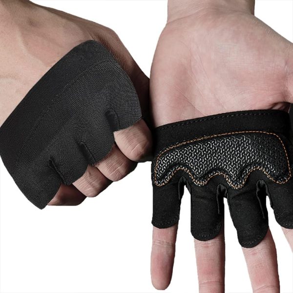 دست کش ورزشی New Weight Lifting Gym Workout Gloves Men & Women, Partial Glove Just for The Calluses Spots, Great for Weightlifting, Exercise, Training, Fitness…