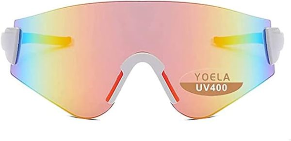 عینک آفتابی ورزشی Polarized Sunglasses Sports Glasses for Men Women UV Protection Cycling Sports Glasses Bike Running Driving Fishing Golf Rectangular Sports Sunglasses For Men Women Fishing Cycling Driving Running