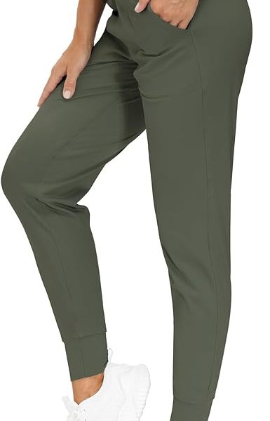 لگ ورزشی زنانه THE GYM PEOPLE Women's Joggers Pants Lightweight Athletic Leggings Tapered Lounge Pants for Workout, Yoga, Running