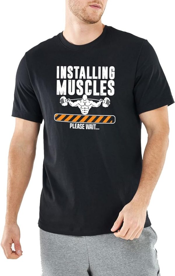 تی شرت ورزشی مردانه  Mens Round Neck cotton Gym tshirt | T-Shirts Tops Casual Basic Shirts Summer|Gym T-shirt men |Gym Tshirt men Workout|men's T-shirt | Gym T-shirt | Motivate T-shirt |