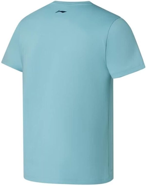 تی شرت ورزشی مردانه  LI-NING Men's Fitness AT DRY ULTRA T-shirts Round Neck Classic Short Sleeve Top Breathable Gym Wear ATSS605 - تصویر 4