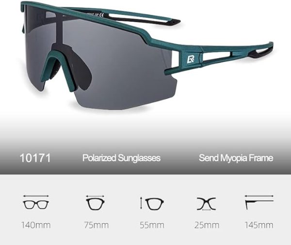 عینک آفتابی ورزشی ROCKBROS Unisex Adult 10171/Usnew Sunglasses (pack of 1) - تصویر 4