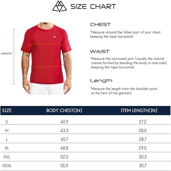 تی شرت ورزشی مردانه  Haimont Men's Athletic Short Sleeve T Shirts Moisture Wicking Breathable Running Workout Gym Active Tee, Crew Neck - تصویر 9