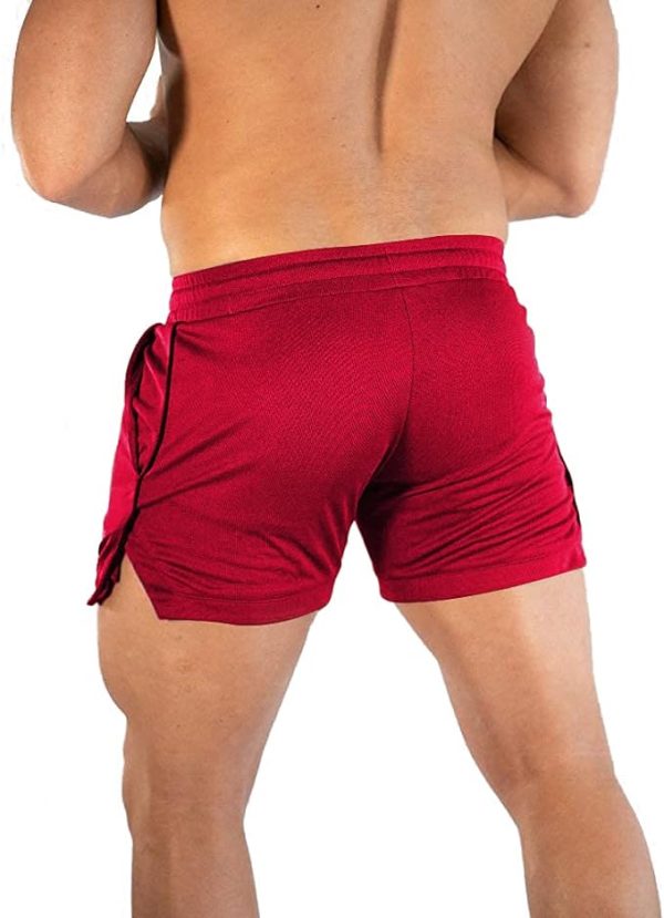 شلوارک ورزشی مردانه EVERWORTH mens Ew_m_hotshort109_greenbk_xl slim - تصویر 8