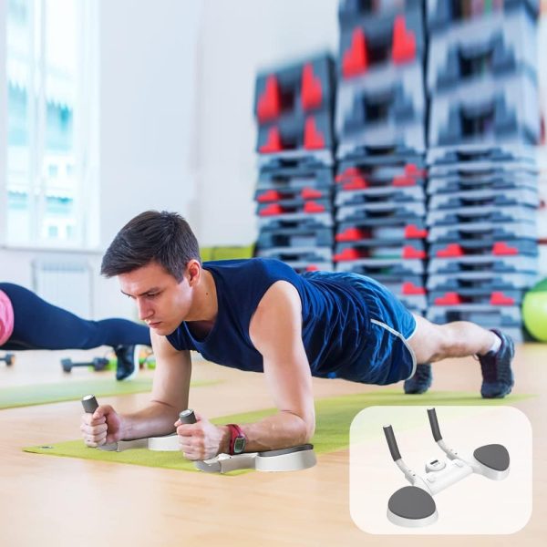 وسایل باشگاه خانگی Plank Trainer Board Core Trainer with Timer Push Up Exerciser Flat Support Trainer Stable Muscle Abdominal Trainer Portable Home Gym Office Fitness Strength Training Equipment for Chest Waist Abdomen - تصویر 9