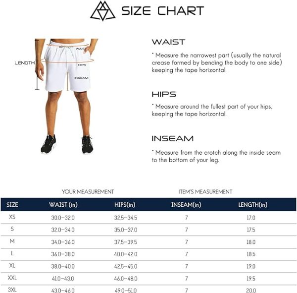 شلوارک ورزشی مردانه Haimont Men's 7" Inseam Athletic Gym Shorts with Pockets Dry Fit Running Hiking Outdoor Drawstring Shorts, Breathable - تصویر 9