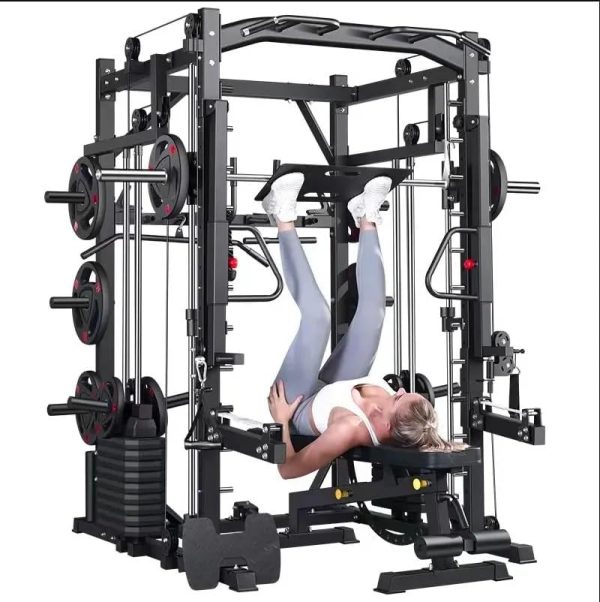 وسایل باشگاه خانگی  MIRACLE FITNESS ALL-IN-ONE FUNCTIONAL TRAINER MACHINE WITH SMITH CABLE CROSSOVER 2*48Kg WEIGHTS STACK - تصویر 7