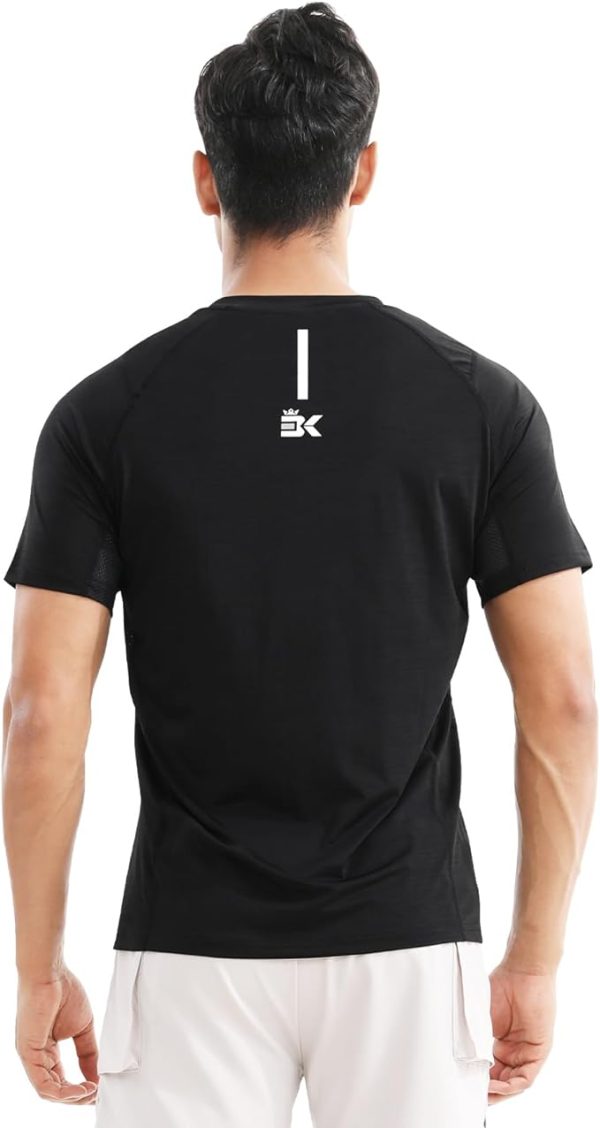 تی شرت ورزشی مردانه  BROKIG Mens Ultra-Cool Gym T-shirt,Dry Fit Sports Training Short Sleeve Shirts Lightweight Breathable Running Tee - تصویر 7