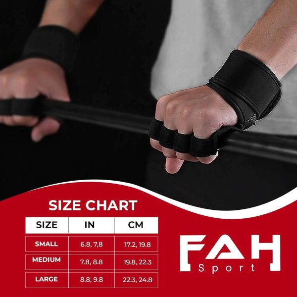 دست کش ورزشی FAH Sport Flexible Exercise Fitness Gloves - Men & Women - Wrist Support Gym Workout Gloves Perfect For Fitness, Weightlifting And Cycling Gloves with Mesh Bag - تصویر 5