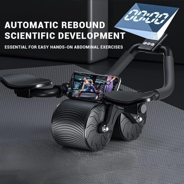 وسایل باشگاه خانگی  Pritzker Ab Roller Wheel with Knee Mat Automatic Rebound Abdominal Wheel with Timer, Abdominal Wheel Exercise Roller Ab Workout Equipment Ab Stimulator Exercise Wheels for Home Gym - تصویر 8