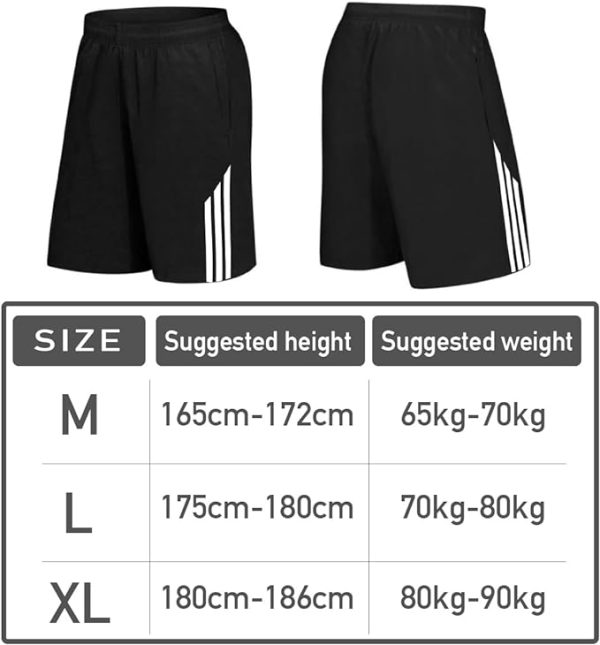 شلوارک ورزشی مردانه Men's Workout Shorts Elastic Waist Athletic Shorts Running Casual Lightweight Hiking Gym Shorts with Pockets - تصویر 7