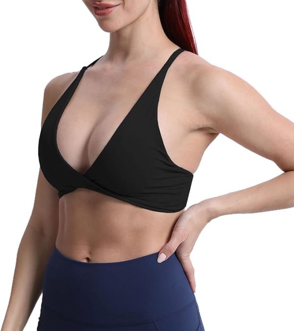 نیم تنه ورزشی Aoxjox womens Soft Sports Bra - تصویر 8