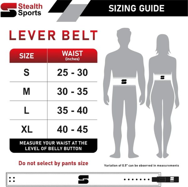 کمربند ورزشی Weight Lifting Belt – Genuine Leather 10MM Thick Powerlifting Lever Belt 4-inch Wide Back Support Workout Belt Men Women Gym Belt with Lever Buckle Bodybuilding Deadlift Squat - تصویر 4