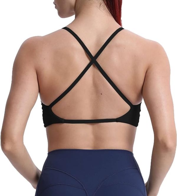 نیم تنه ورزشی Aoxjox womens Soft Sports Bra - تصویر 9