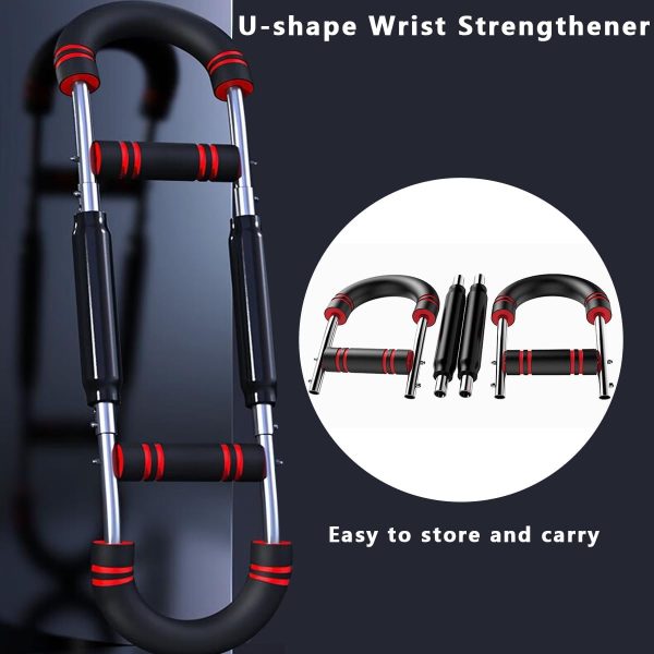 وسایل باشگاه خانگی Twister Arm Exerciser Wrist Strengthener, Adjustable Tension Forearm Exerciser Chest Expander Upper Body Hand Workout Strength Trainer Portable Spring Resistance Home Gym Equipment for Muscle Improve - تصویر 6