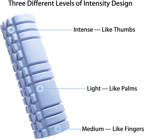 ماساژور ورزشی  Wesoke Foam Roller Set, High Density Density Deep Tissue Massager for Self Massage Exercise, Back Pain, Legs, Yoga, Relieve Muscles, Physical Therapy, Body Stretching - تصویر 4