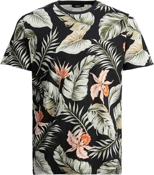 تی شرتJack & Jones mens Tropic All Over Print Short-Sleeves Crew Neck SHIRT