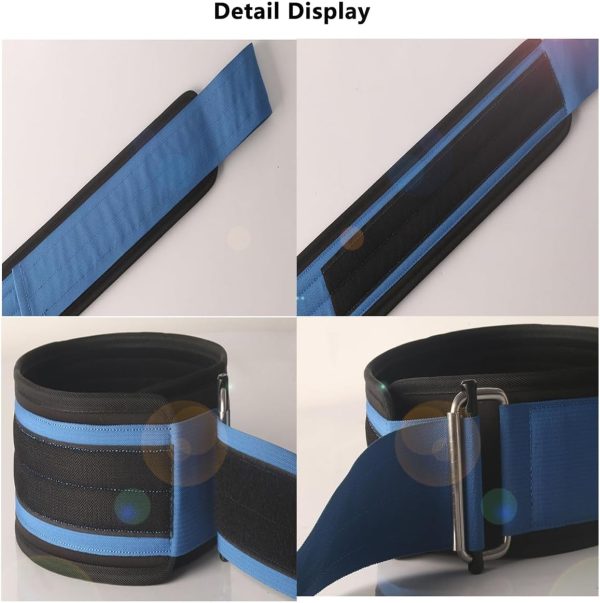 کمربند ورزشی Self-Locking Weight Lifting Belt Deadlift Training Belt, Lifting Support for Men and Women Cross Training Weight Lifting Belt for Squats, Lunges, Deadlift, Thrusters, Powerlifting (M Size) - تصویر 7