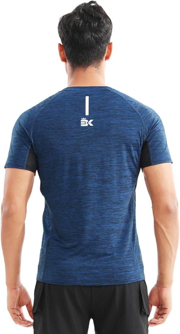 تی شرت ورزشی مردانه  BROKIG Mens Ultra-Cool Gym T-shirt,Dry Fit Sports Training Short Sleeve Shirts Lightweight Breathable Running Tee - تصویر 6