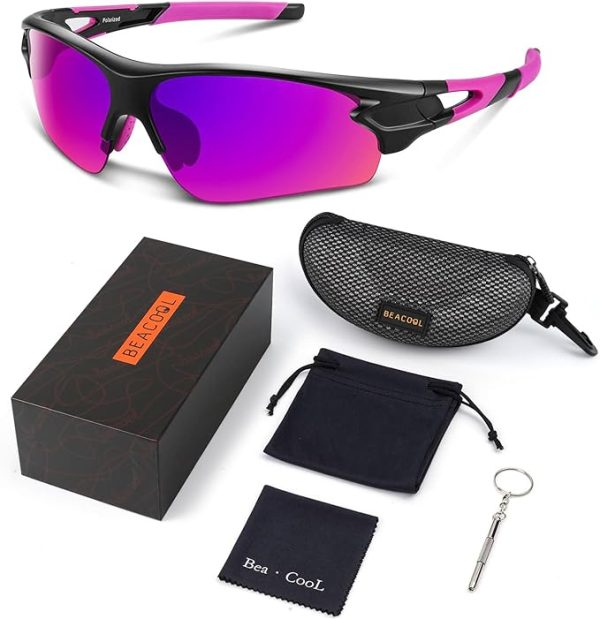 عینک آفتابی ورزشی Bea·CooL unisex-adult 7189 Sunglasses - تصویر 9
