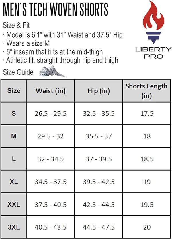 شلوارک ورزشی مردانه Liberty Imports mens Workout Shorts With Zipper Pockets Shorts - تصویر 6