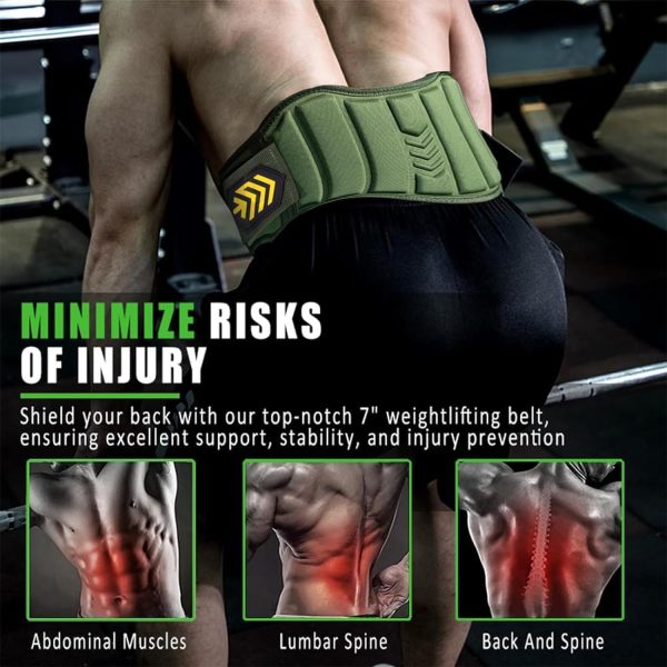 کمربند ورزشی 0TO1 Weight Lifting Belt, Lifting Belts for Women Men, Weightlifting Belt Quick Locking Back Support for Bodybuilding, Fitness, Powerlifting, Cross Training, Squats, Workout, Exercise - تصویر 8