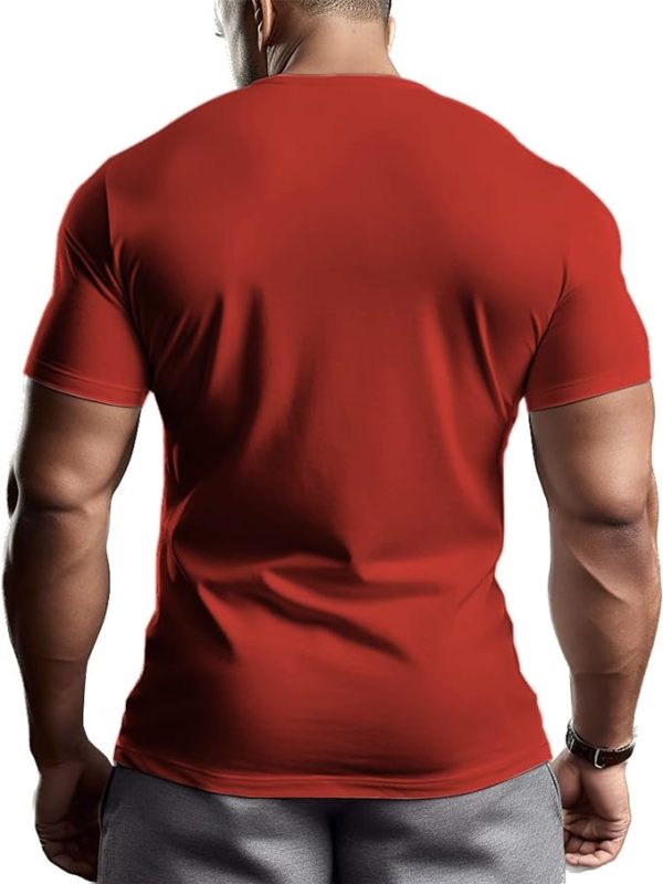 تی شرت ورزشی مردانه ReedCA Unleash The Beast - Fashion Mens Cotton Short Sleeve T-Shirt Muscle Athletic Workout Top Gym Bodybuilding Shirts - تصویر 7