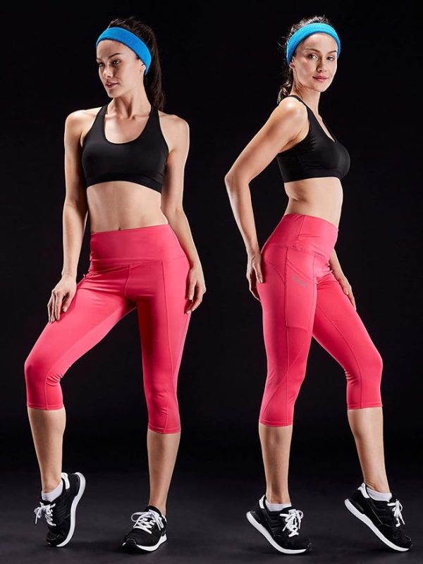لگ ورزشی زنانه NELEUS womens Capri Compression Pants (pack of 3) - تصویر 6